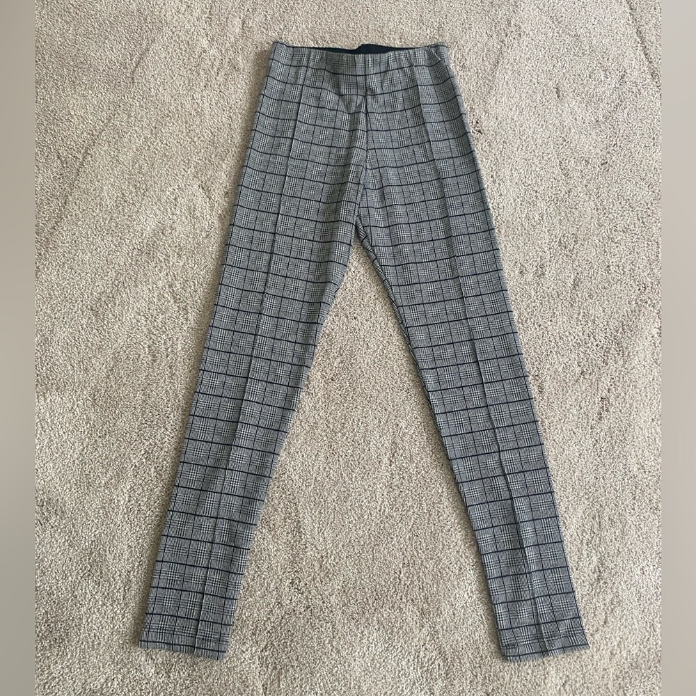 Zara Gray Plaid Pants